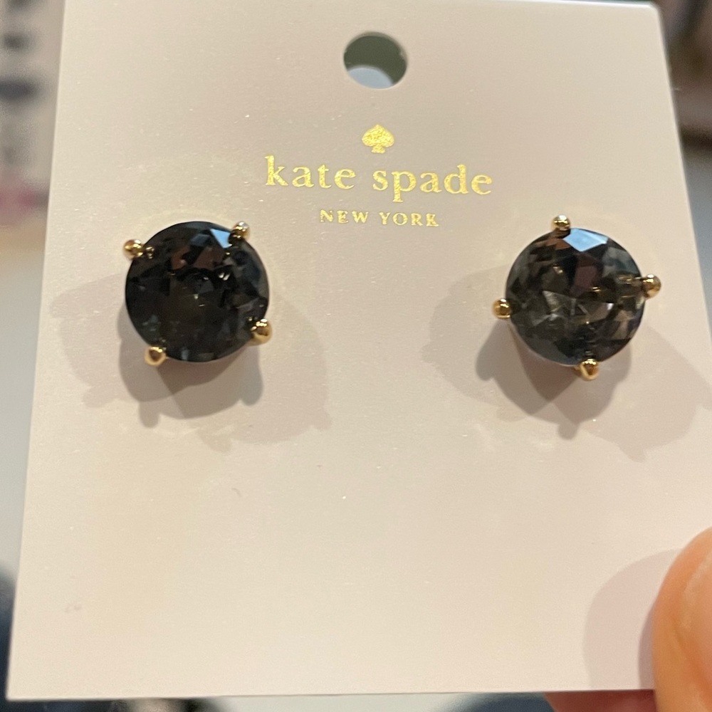 Kate Spade Bright Idea Studs in Black